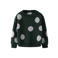 NAME IT MINI gebreide trui met stippen - donkergroen/wit
