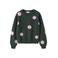 NAME IT KIDS gebreide trui met stippen - groen