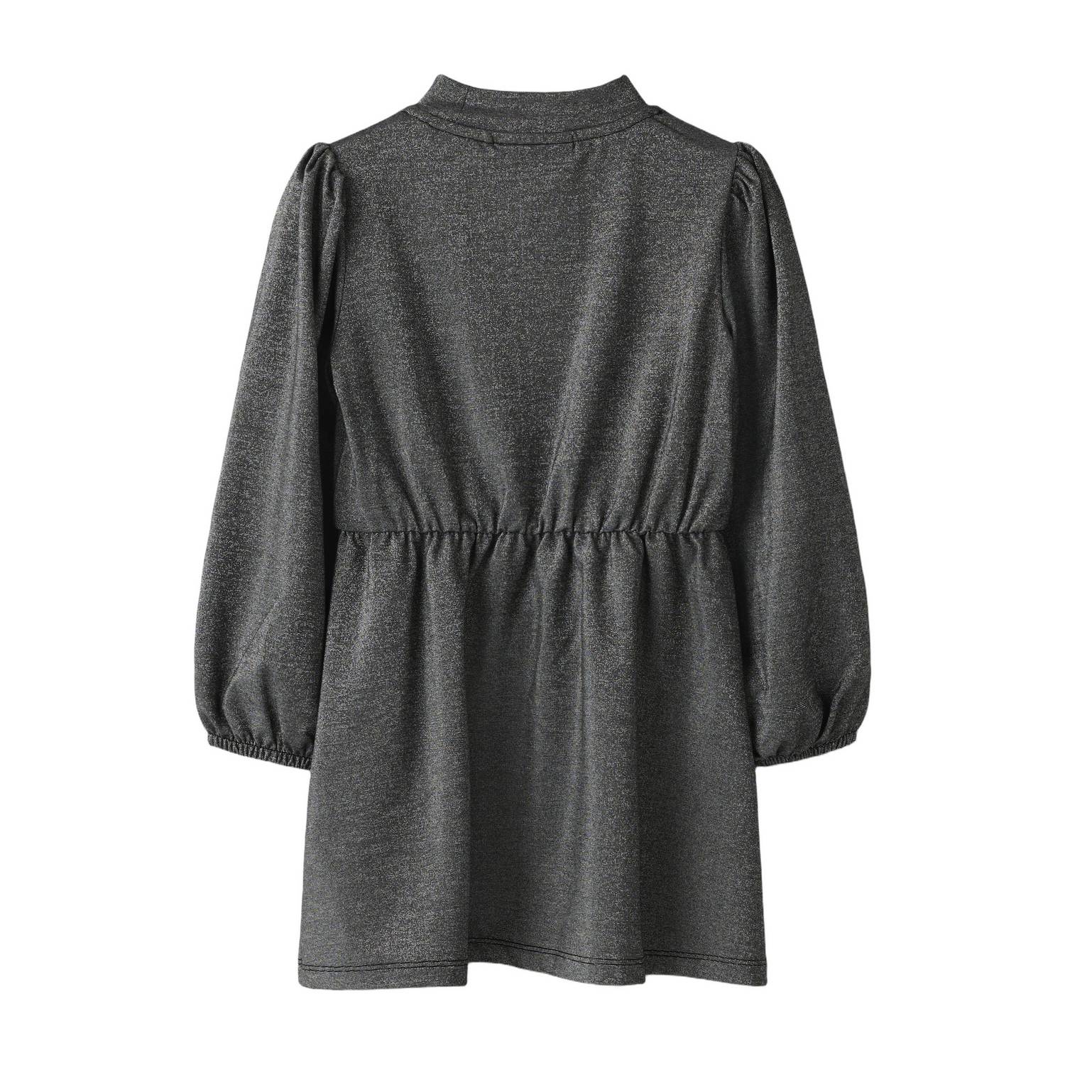 NAME IT MINI midi jurk met glitters zwart