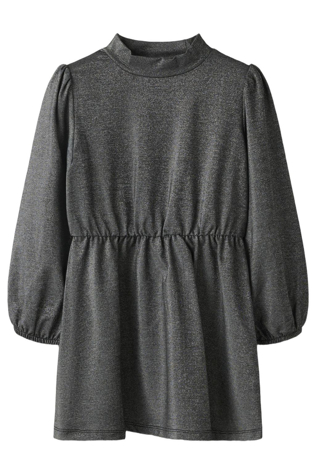 NAME IT MINI midi jurk met glitters - zwart