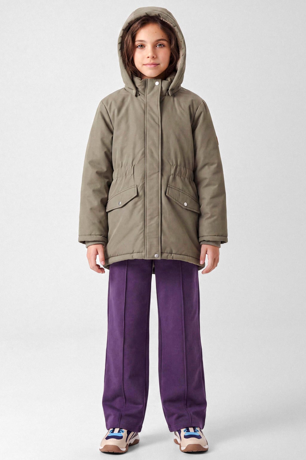 NAME IT KIDS joggingbroek - paars