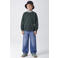 NAME IT KIDS sweater met backprint - donkergroen/beige