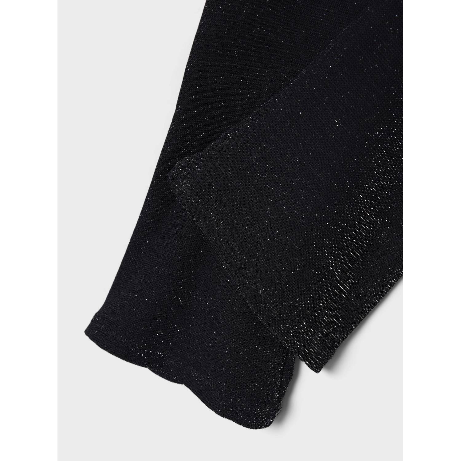 NAME IT MINI flared broek met glitters zwart