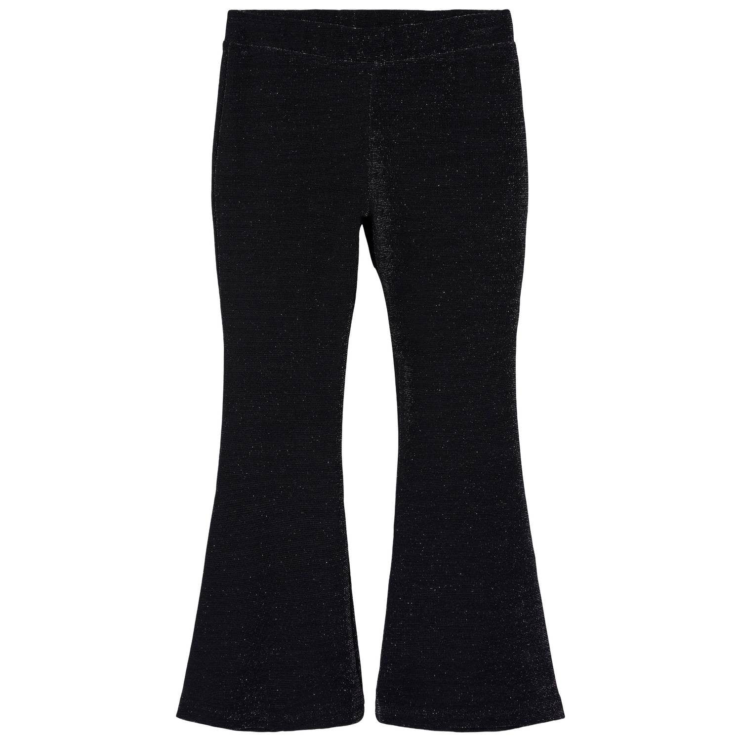 NAME IT MINI flared broek met glitters zwart
