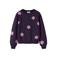 NAME IT KIDS gebreide trui met stippen - paars