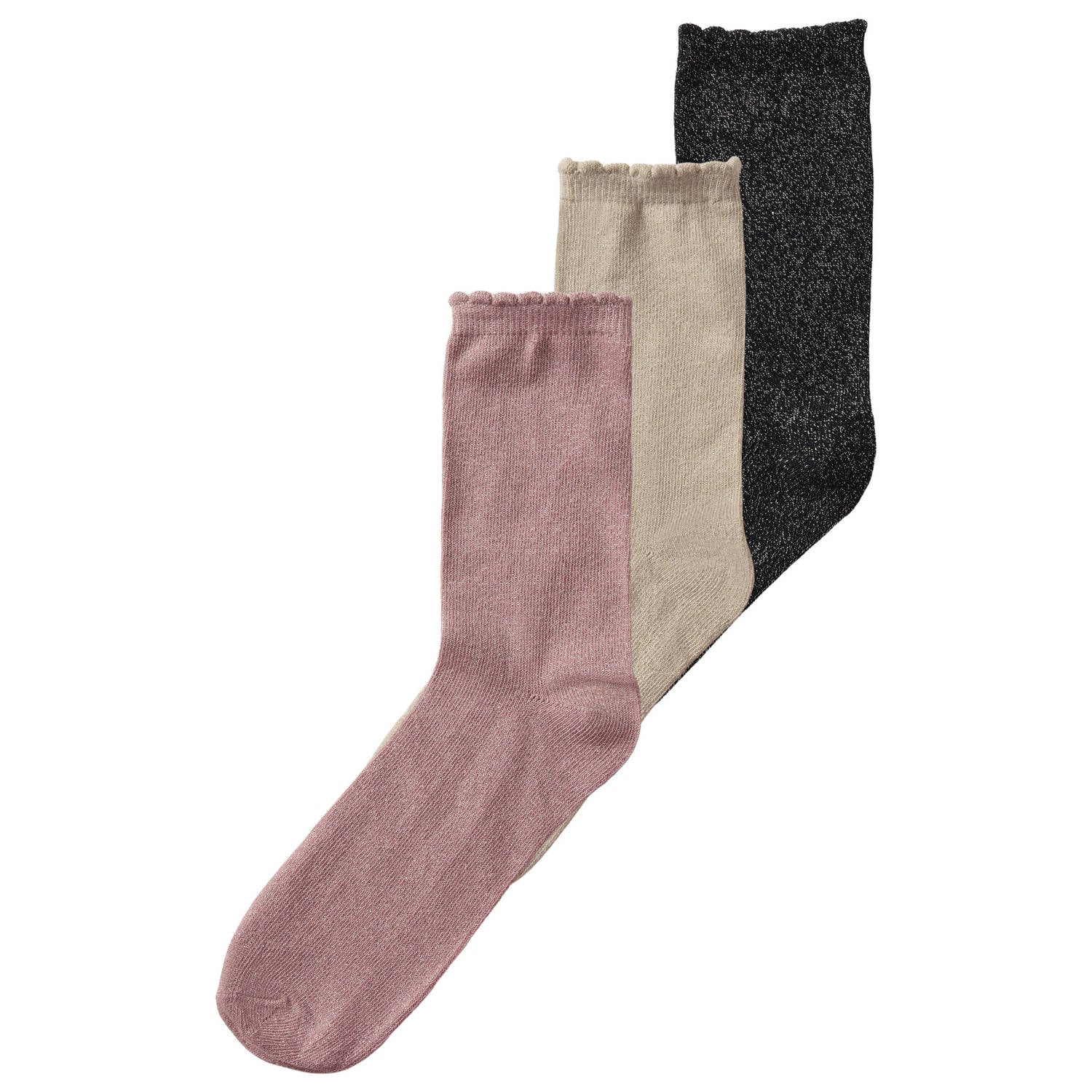 NAME IT KIDS NKFGLITTER sokken (set van 3)