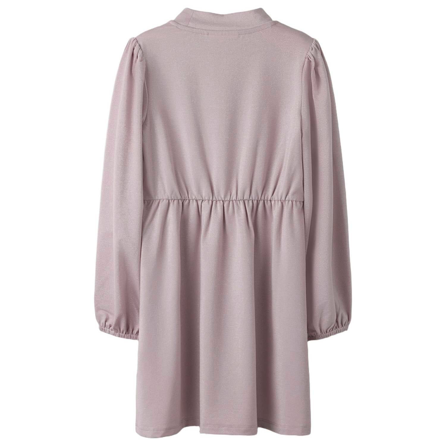 NAME IT MINI midi glitterjurk met glitters lila