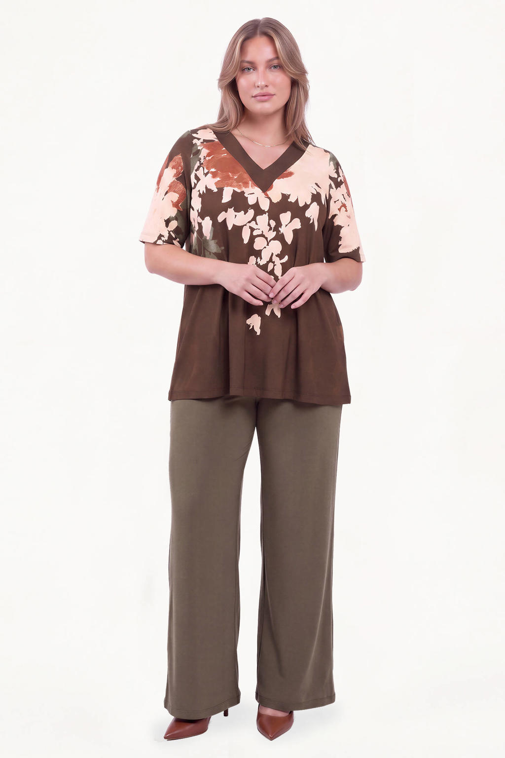 YOEK Plus Size singlet - meerkleurig