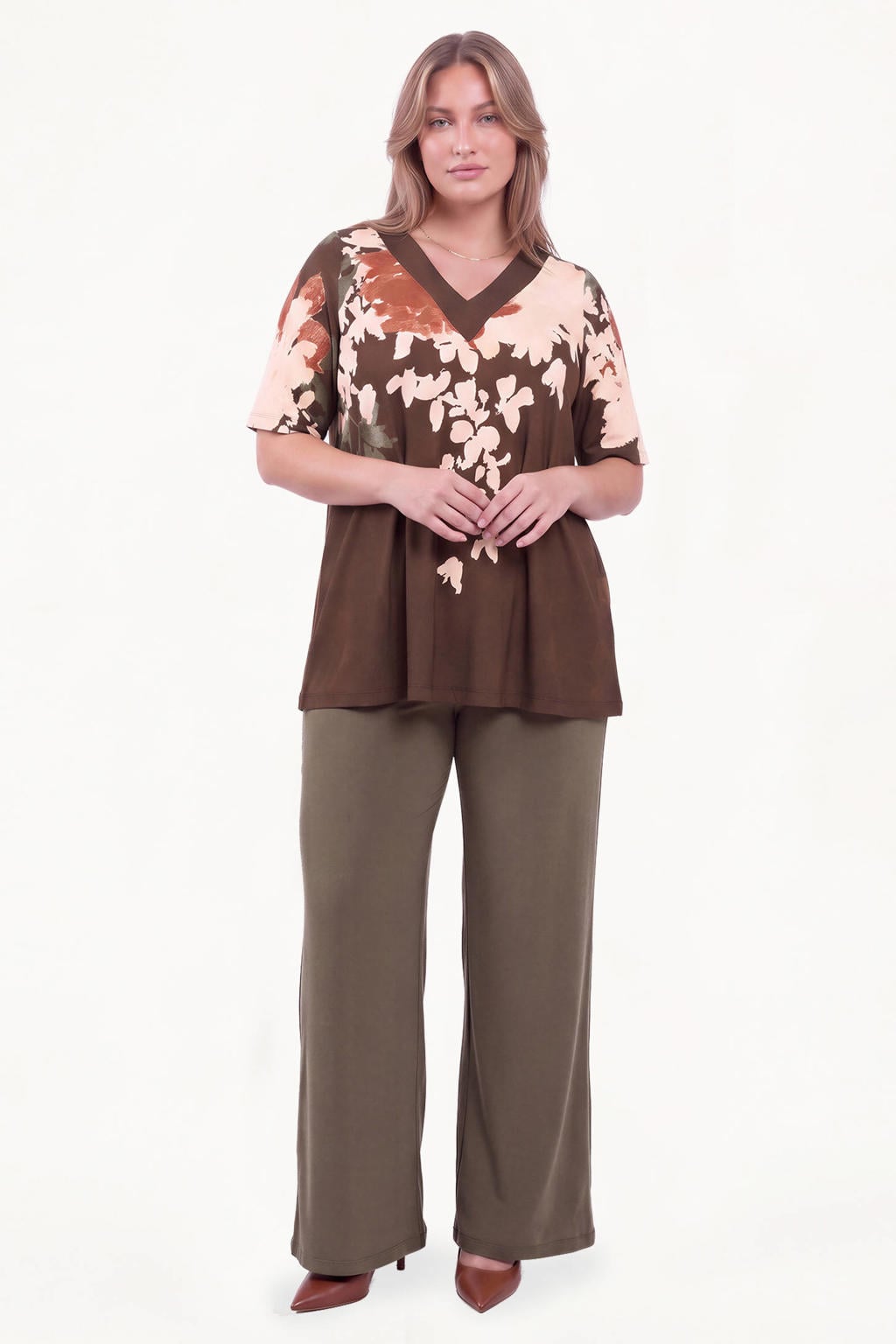 YOEK Plus Size singlet - meerkleurig