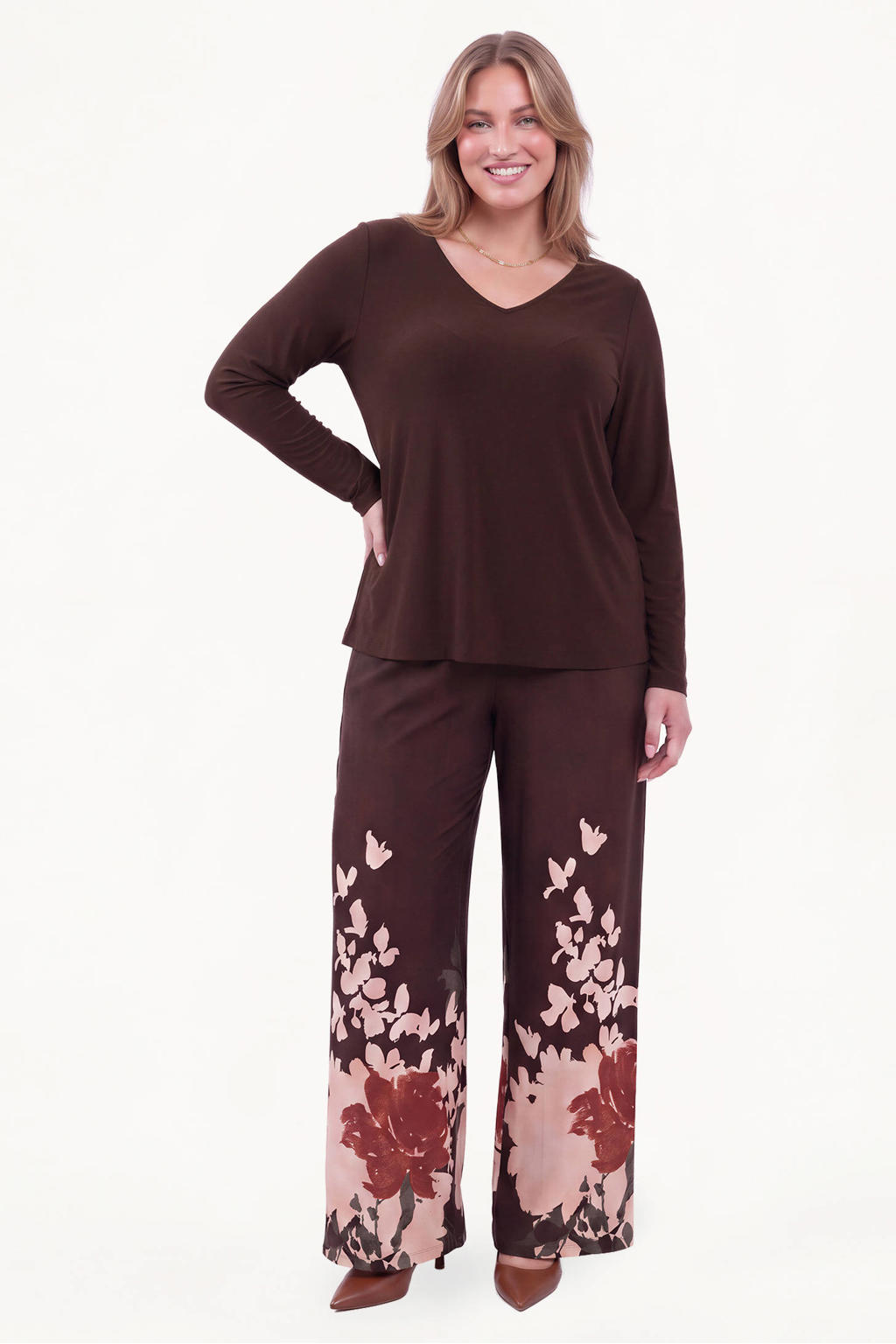 YOEK Plus Size broek - meerkleurig