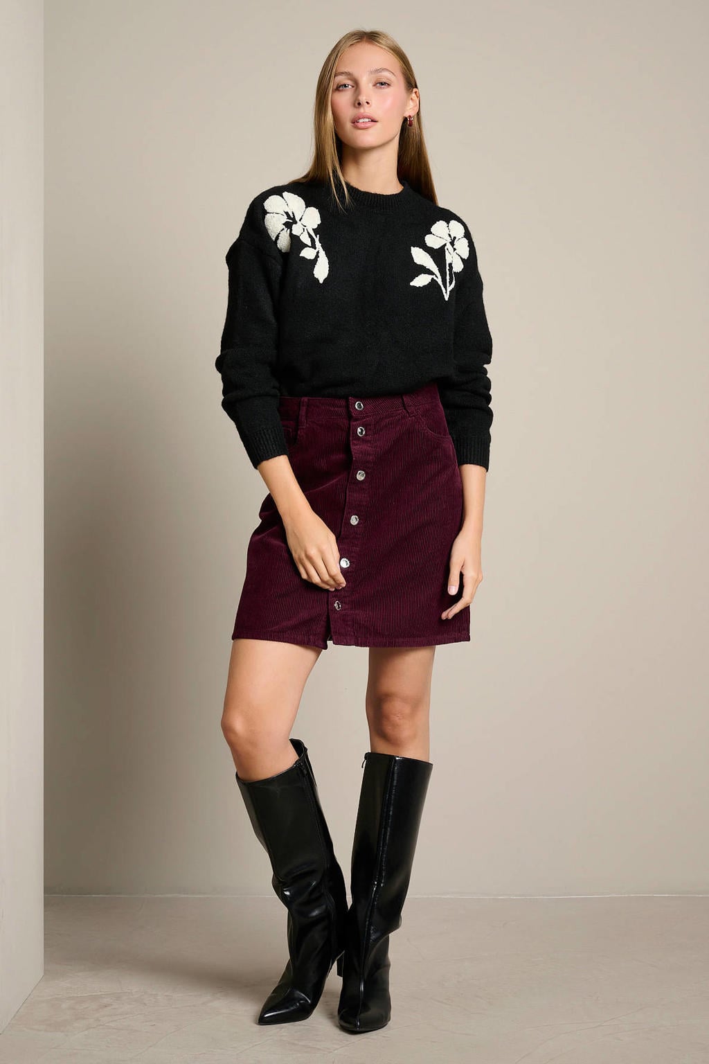 LOLALIZA korte rok - rood