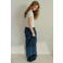 MANGO TEEN maxi rok met studs - donkerblauw