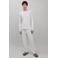 MANGO TEEN gestreepte pyjama - lichtgrijs/wit