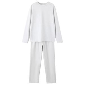 gestreepte pyjama - lichtgrijs/wit