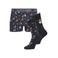 JACK & JONES ADDITIONALS giftbox boxershort + 2 paar sokken Kerst - donkerblauw (set van 3)