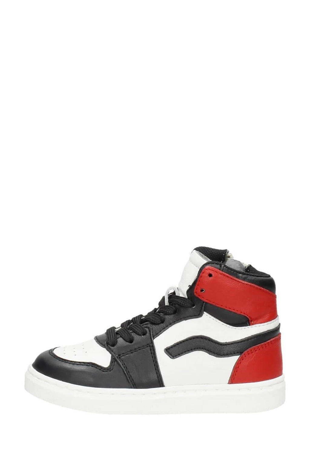 KEQ Veterschoenen Hoog Zwart