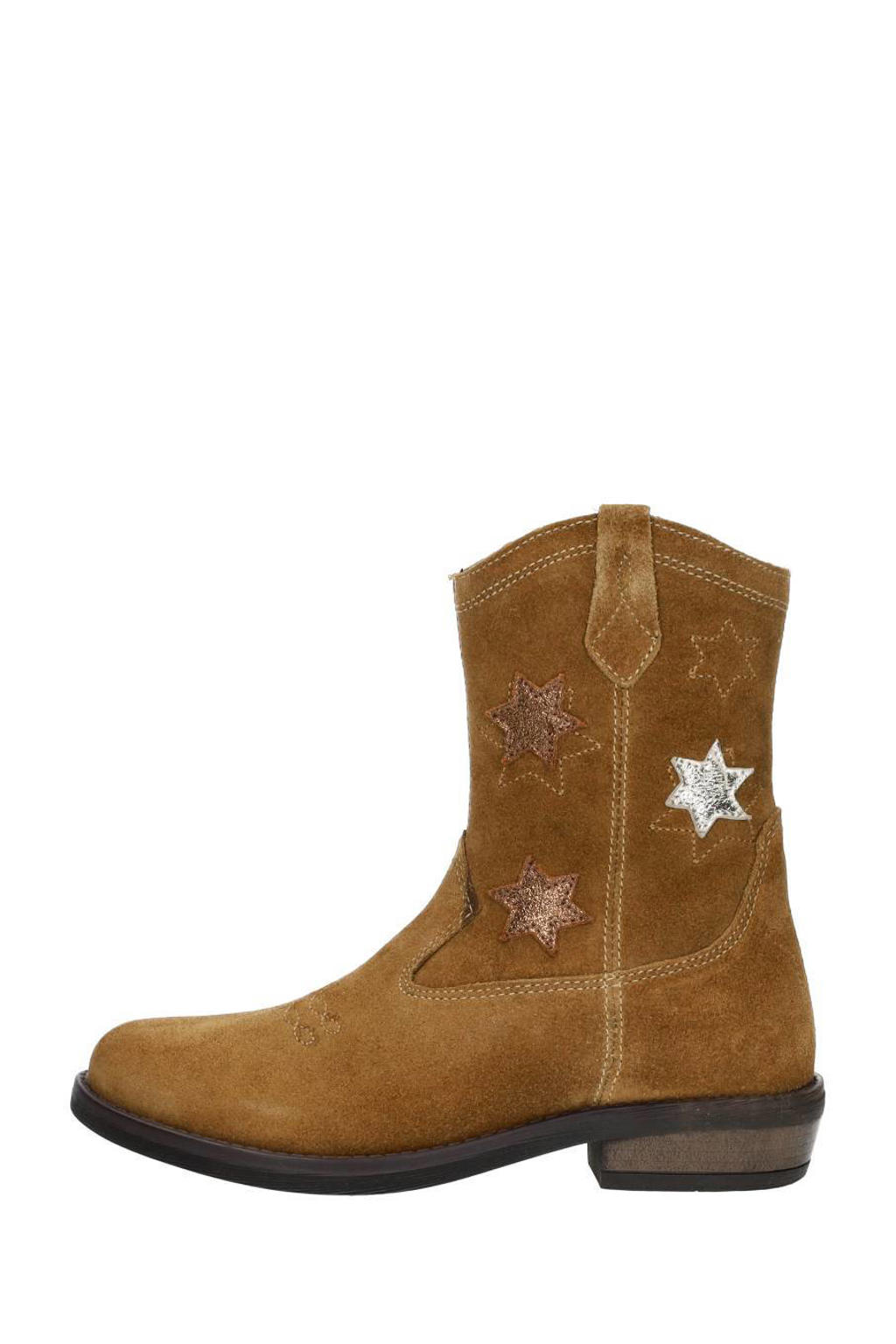 KEQ Enkellaarsjes Cognac