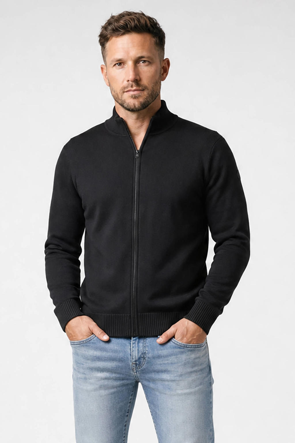 Cars gebreid vest - zwart