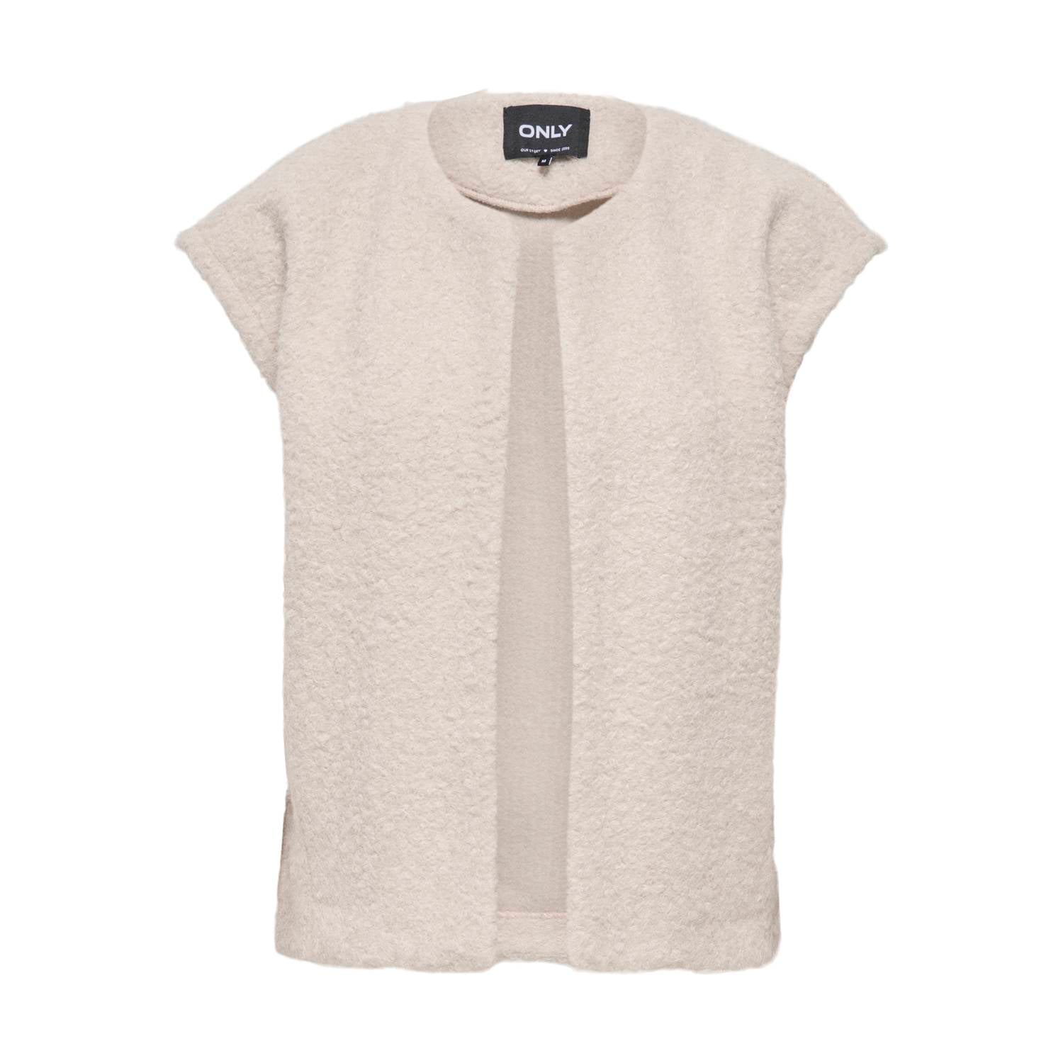 ONLY gebreid vest beige