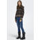 ONLY gebreid geruit vest - bruin