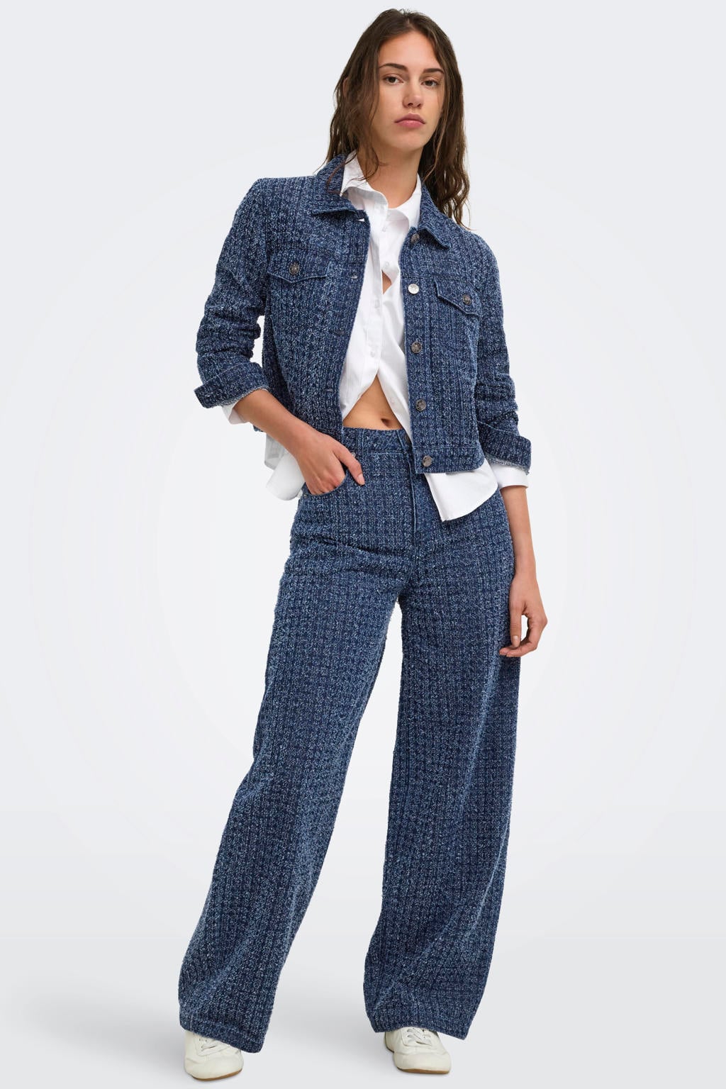 ONLY Onltaylor Hw Boucle Barrel Dnm Siji barrel jeans - donkerblauw