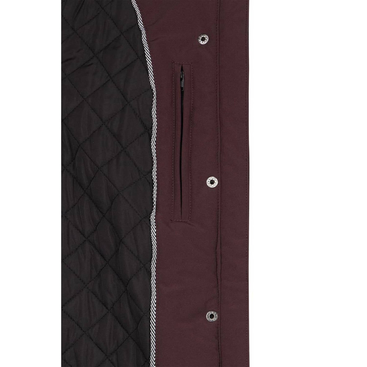 Miss Etam winter softshell jas donkerrood