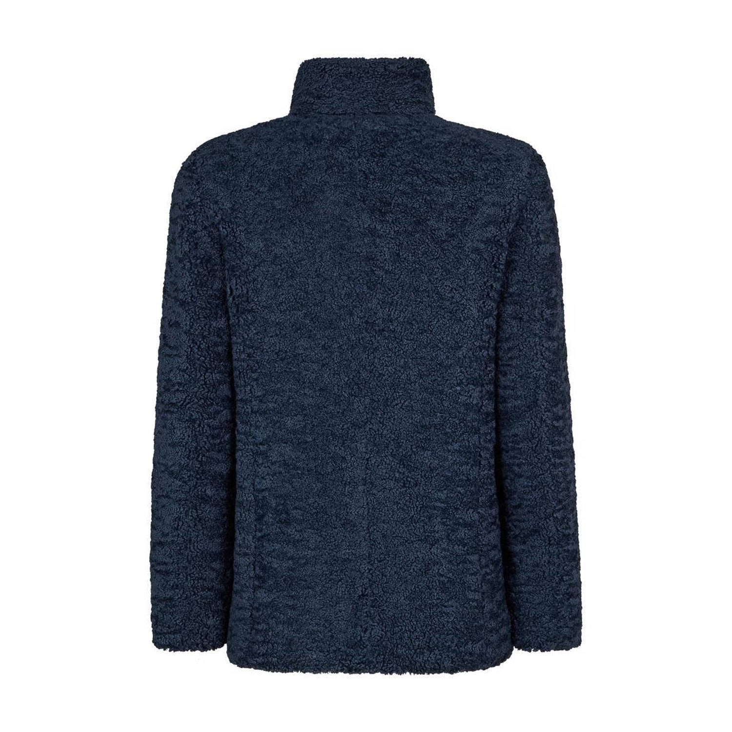 Miss Etam teddy jas donkerblauw