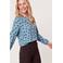 Miss Etam blouse met stippen - blauw