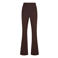 Miss Etam Regulier slim fit flared broek - donkerbruin