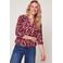 Miss Etam top met print - rood