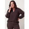 Miss Etam Plus top - donkerbruin