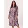 Miss Etam Plus blousejurk met print - donkerrood