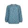 Miss Etam Plus blouse met stippen - blauw