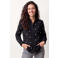 Miss Etam blouse met hartjes - zwart/wit