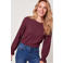 Miss Etam top - donkerrood