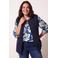Miss Etam Plus teddy gilet - donkerblauw