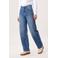 Miss Etam barrel jeans - medium blue denim