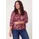 Miss Etam Plus blouse met print - rood
