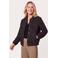 Miss Etam bomberjack met zebraprint - zwart