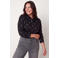 Miss Etam Plus blouse met hartjes - zwart/wit