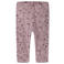 NAME IT BABY katoenen gebreide gebloemde legging - lila