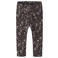 NAME IT BABY gebloemde gebreide legging - donkerbruin