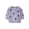 NAME IT BABY gebloemde sweater met borduursels - lila