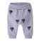 NAME IT BABY katoenen joggingbroek met borduursels en print - paars