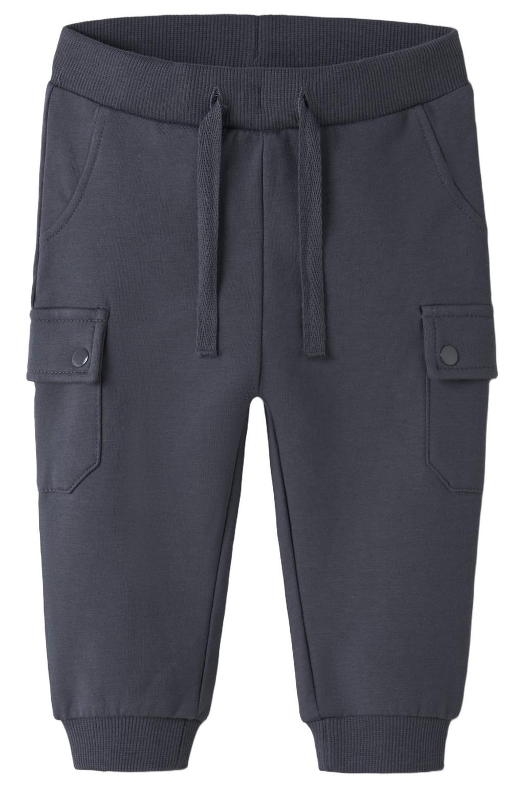 NAME IT BABY regular fit cargo joggingbroek - blauw