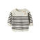 NAME IT BABY gebreide gestreepte trui - offwhite/donkerbruin