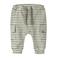 NAME IT BABY gestreepte cargobroek - groen/wit