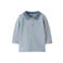 NAME IT BABY katoenen gestreepte longsleeve - blauw/wit