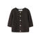 NAME IT BABY katoenen gebreid vest - chocoladebruin