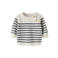 NAME IT BABY gebreide gestreepte trui - offwhite/blauw